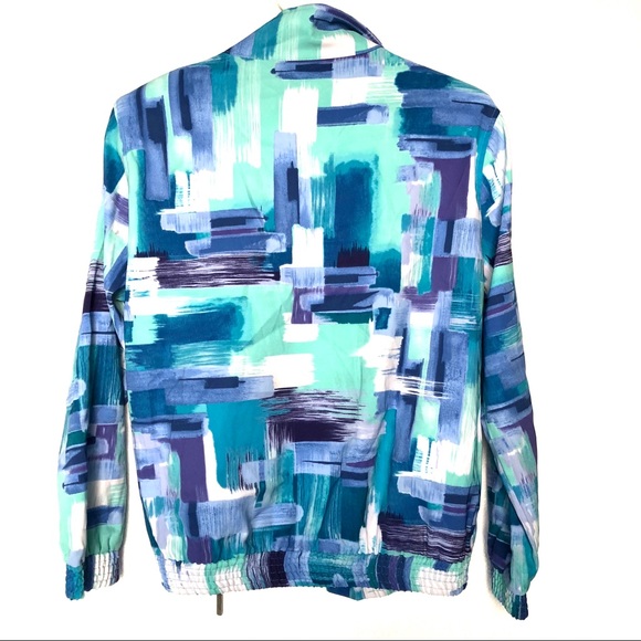 Vintage 80’s Abstract Jacket Stranger Things - Picture 4 of 5